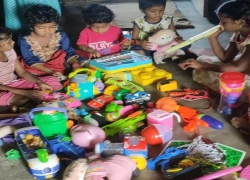 Toys to Anganwadi children 